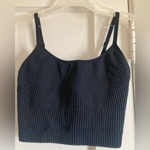 Aerie Black Ribbed Top